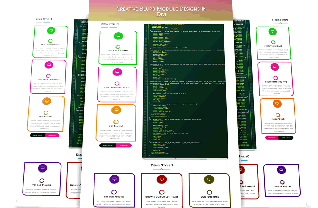 Transform The Divi Blurb Module Into Creative Design Style 1