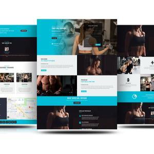 Divi Free Fitness Gym Layout