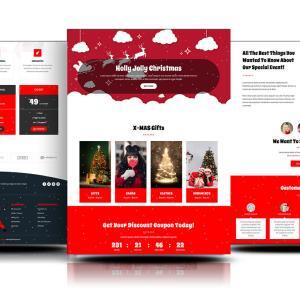 Free Divi Christmas Layout
