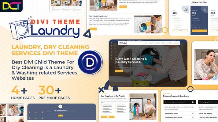 Divi Laundry Services Theme